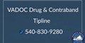 VADOC ڈرگ اینڈ کنٹرا بینڈ ٹپ لائن (540)830-9280